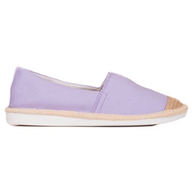 DK Módní fialové espadrilky fialová