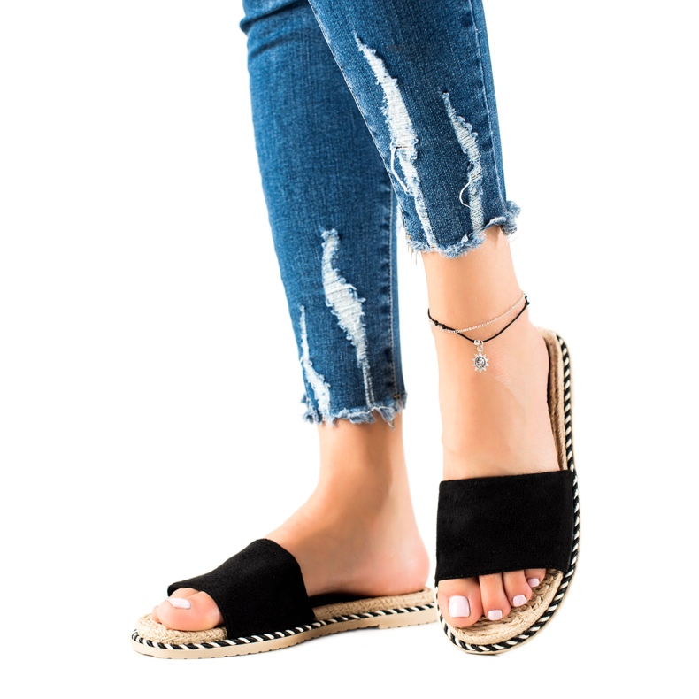 Cm Paris Neformální černé pantofle černá