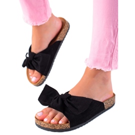 Pohodlné stylové pantofle černý