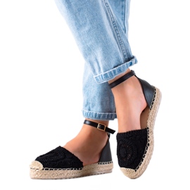 Seastar Pletené espadrilky černá Seastar Pletené espadrilky černá