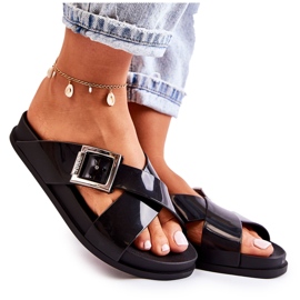 Dámské gumové pantofle ZAXY JJ285058 Black černý
