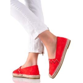 Lucky Shoes Espadrilky Se Vzorem červený