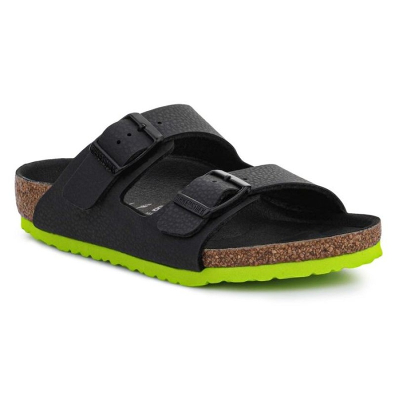 Birkenstock Arizona Kids 1022369 Desert Soil Black Lime černá Birkenstock Arizona Kids 1022369 Desert Soil Black Lime černá