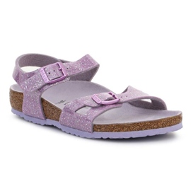 Sandály Birkenstock Rio Kids 1022169 Cosmic Sparkle Lavender fialová