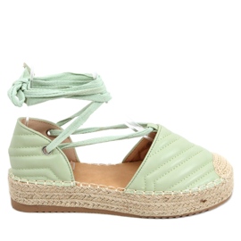 Kotníkové espadrilky Freesia Green zelený