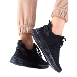 Sweet Shoes Černá textilní sportovní obuv černý