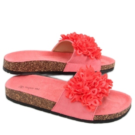 Korkové pantofle Berry Coral růžový