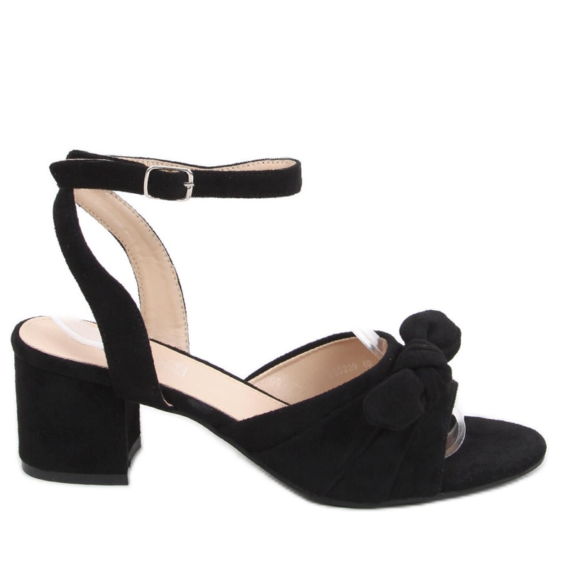 Černé sandály na podpatku Giselle černá Černé sandály na podpatku Giselle černá