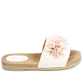 Květinové fiesta Primrose Beige pantofle béžový Květinové fiesta Primrose Beige pantofle béžový