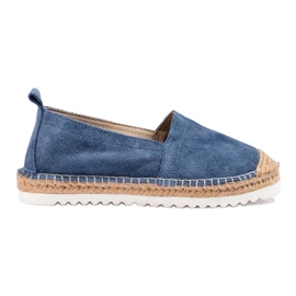 T.Sokolski Kožené Espadrilky Na Platformě námořnická modř
