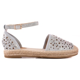 T.Sokolski Espadrilky s krystaly modrý T.Sokolski Espadrilky s krystaly modrý