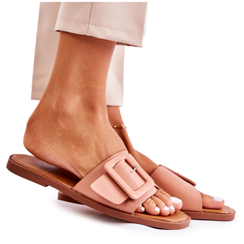 Dámské módní pantofle na léto růžové Sylvia růžový