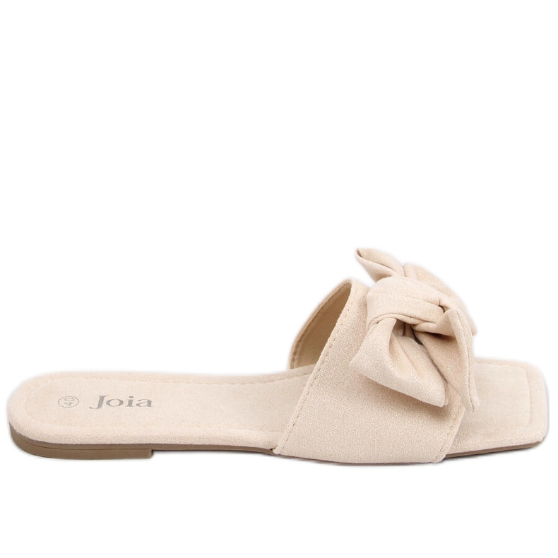 Nisha Beige Square Sole Slides béžový