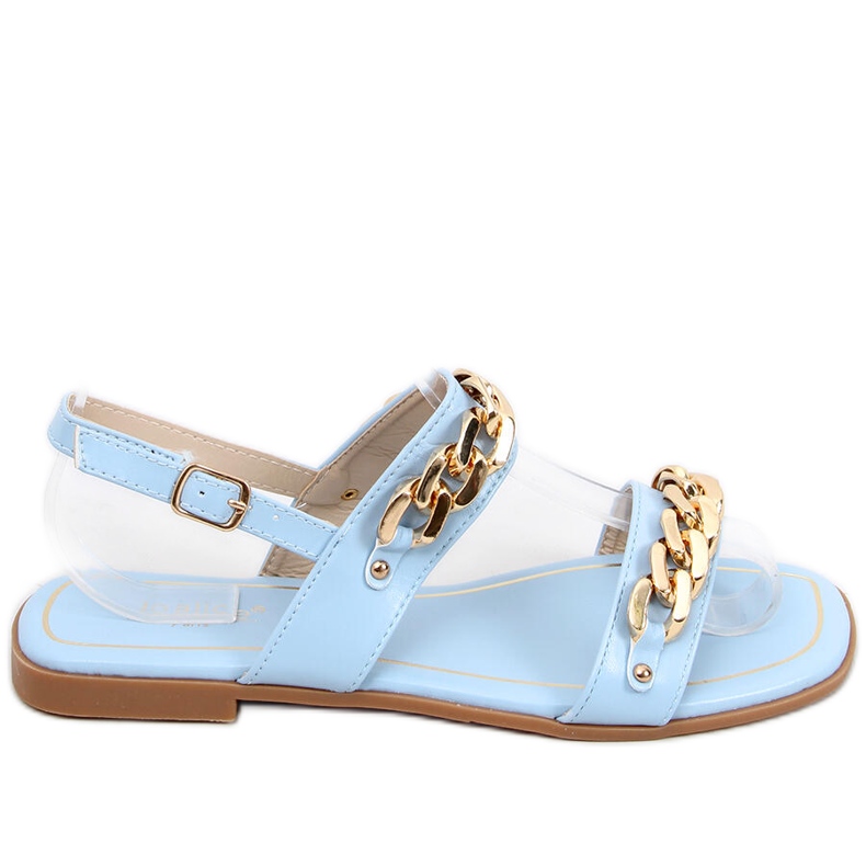 Sandály s řetízky India Blue modrý
