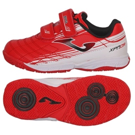 Kopačky Joma XPander 2206 In Jr XPJS2206INV bílý červený pomeranče a červené