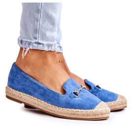 S.Barski Klasické dámské modré nazouvací espadrilky Oresa modrý S.Barski Klasické dámské modré nazouvací espadrilky Oresa modrý