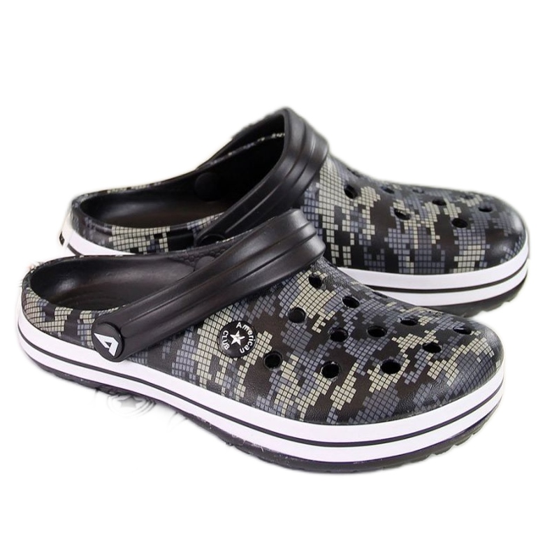 Black pěnové pantofle American Club Jr.AM445A černá