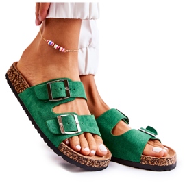 FB1 Dámské zelené slip-on Misandei zelený