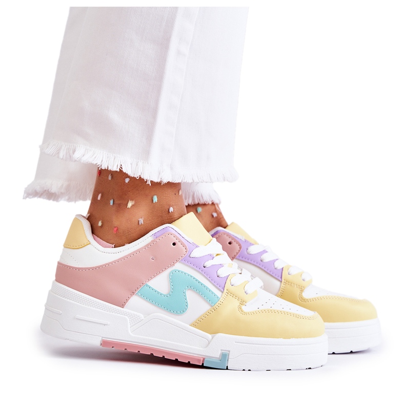 PS1 Dámská sportovní obuv, bílá a žlutá Francis bílý vícebarevný