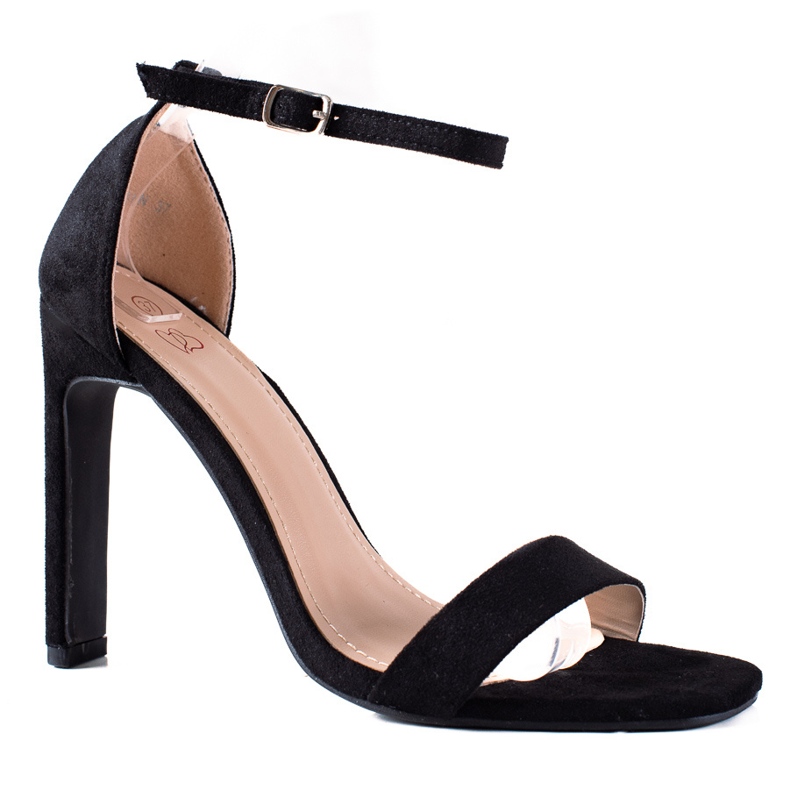 SHELOVET Elegantní Sandály Na Baru černá