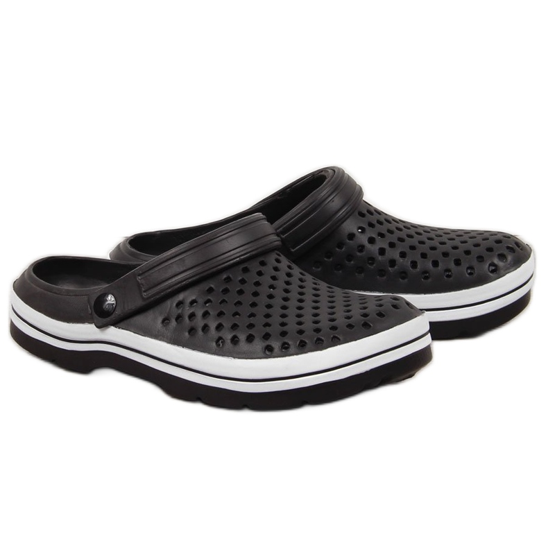 News NOVINKA černé prolamované pěnové pantofle černá