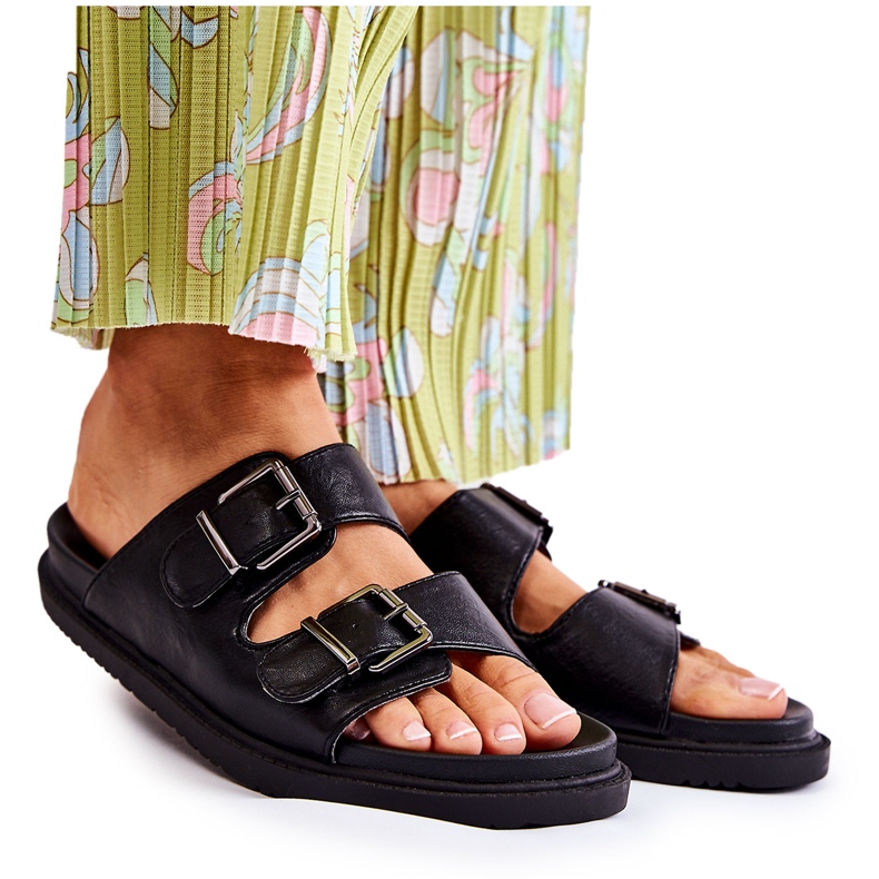 PJ1 Klasické černé dámské pantofle Weston černá