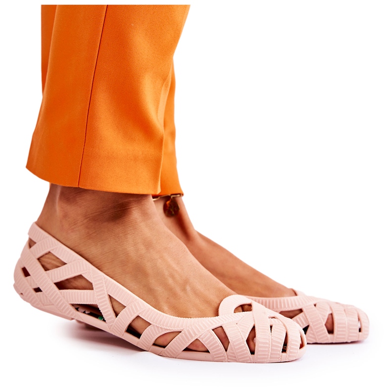 PH1 Dámské gumové baleríny Nude Indila béžový