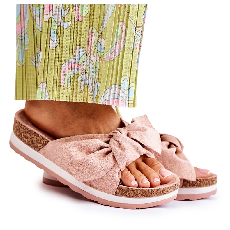 PG1 Pantofle Na Tak Pohodlné Růžové Platformě růžový