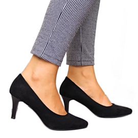 Černé semišové lodičky W Sergio Leone černý