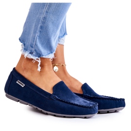 PH1 Dámské semišové mokasíny Navy Blue Millare námořnická modř