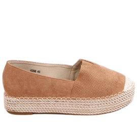 Dámské espadrilky Callie Camel hnědý