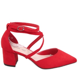 Sandra Red vysoké podpatky červený