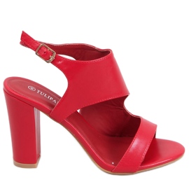 Jessica Red sandály na vysokém podpatku červené Jessica Red sandály na vysokém podpatku červené