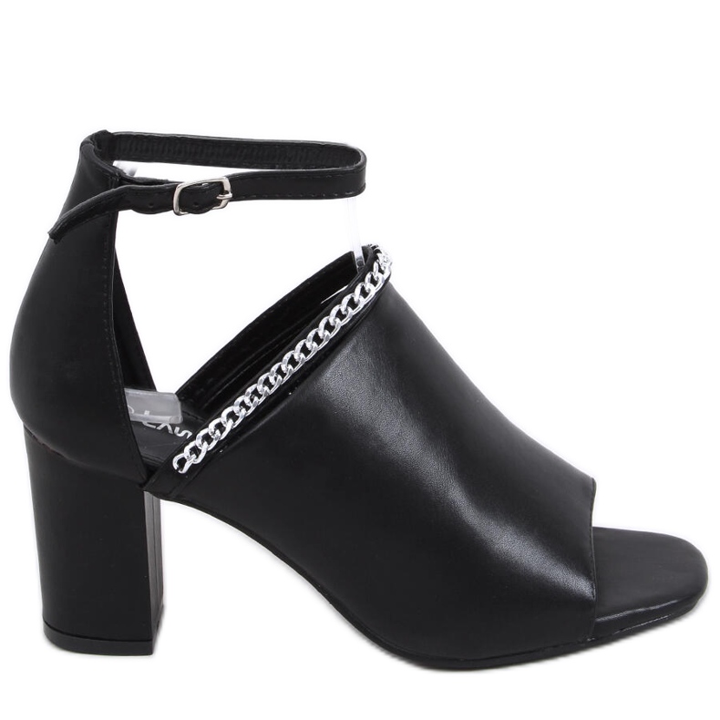 Sandály na vysokém podpatku Mary Black černá