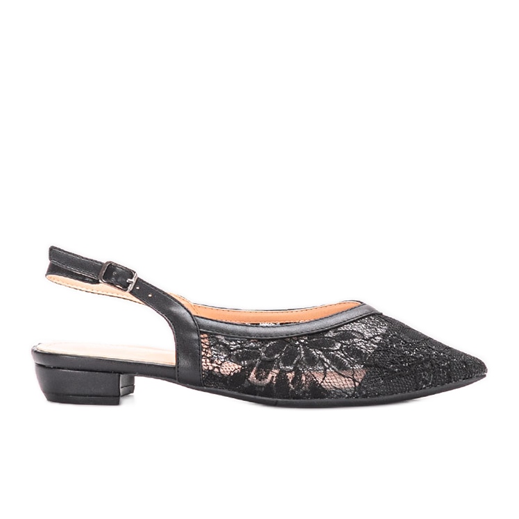 Černé krajkové balerínky od Marlioz černá