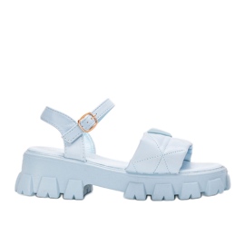 Modré sandály na platformě Ferlandi modrý Modré sandály na platformě Ferlandi modrý