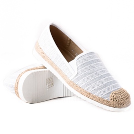 SHELOVET Nazouvací espadrilky bílý SHELOVET Nazouvací espadrilky bílý