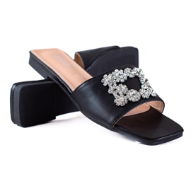 SHELOVET Elegantní pantofle černý