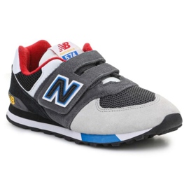 New Balance Jr PV574LB1 červený šedá