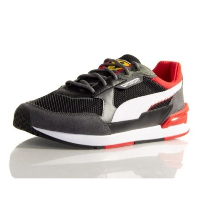 Puma Ferrari Low Racer M 307043 01 bílý černá šedá