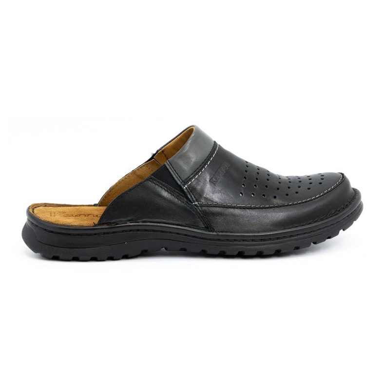 Pánské kožené pantofle 219 Kampol černé černá