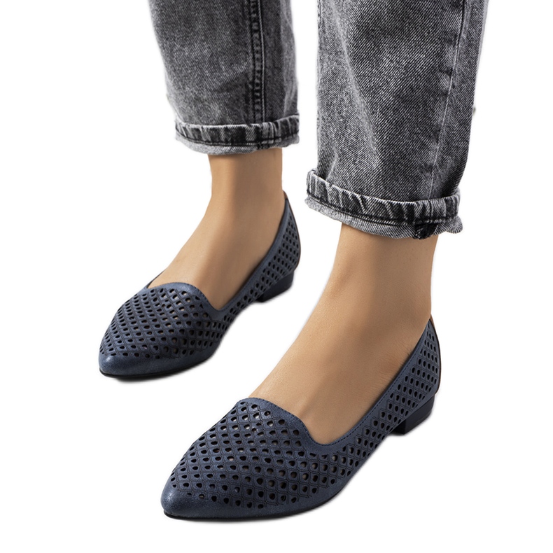 Prolamované mokasíny Jarrett námořnicky modré modrý