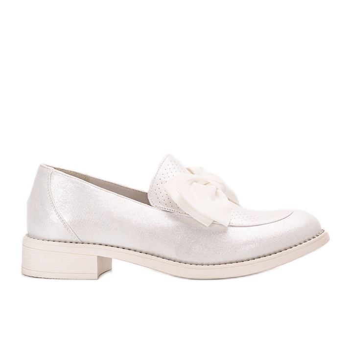 Bílé kalhoty s mašlí Bizier bílý