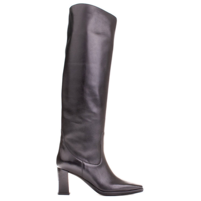Marco Shoes Vysoké klasické kozačky černá
