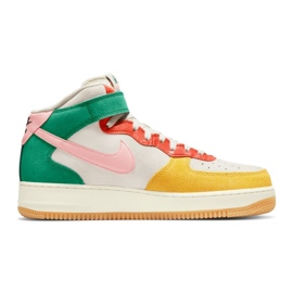 Nike Air Force 1 Mid M DR0158-100 béžový růžový vícebarevný zelený žluť