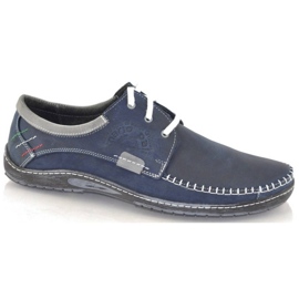 Mario Pala Pánské boty 539 navy blue námořnická modř