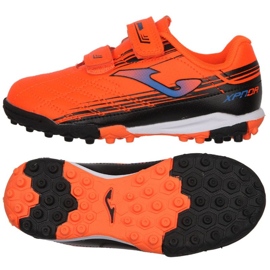 Kopačky Joma XPander 2238 Tf Jr XPJW2238TFV pomerančový pomeranče a červené
