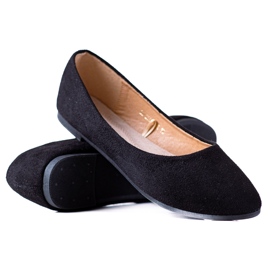 W. Potocki Semišové baleríny od Potocki černý