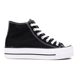 SHELOVET Vysoké Tenisky Na Platformě černý