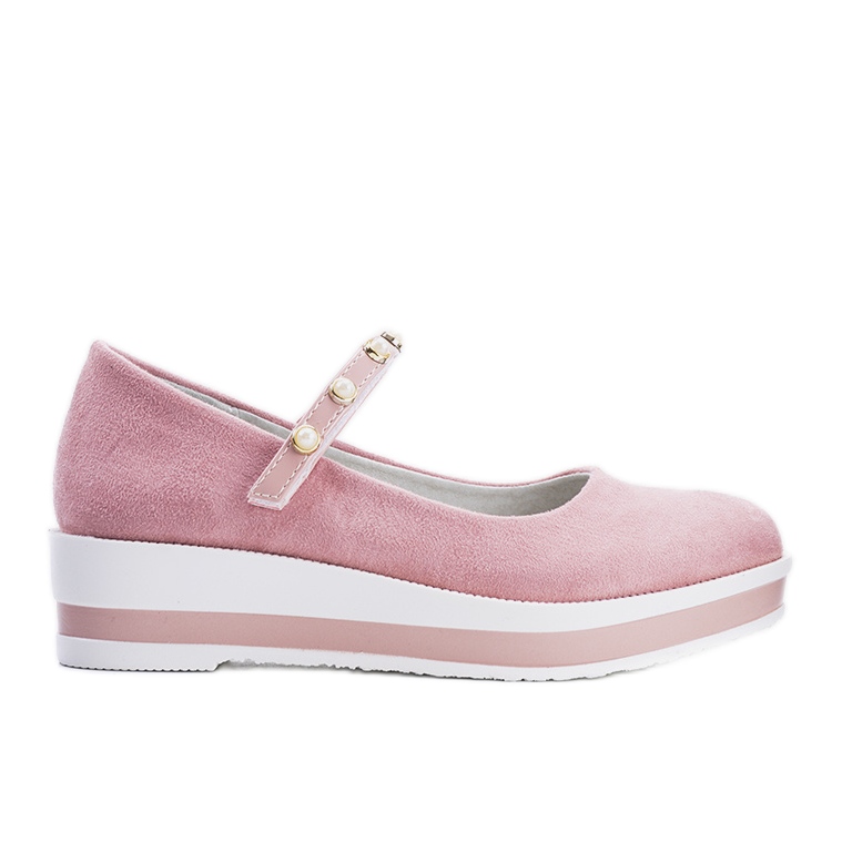 Růžové dětské balerínky Renate růžový